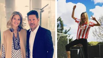 Diego Simeone y Carla Pereyra. Im&aacute;genes: Instagram