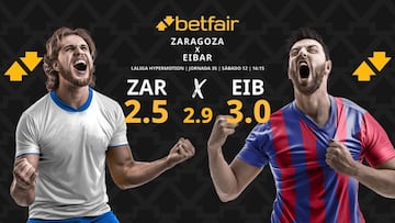 Real Zaragoza vs. SD Eibar: horario, dónde ver, pronósticos y clasificación