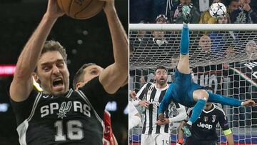 Pau, de la chilena de Cristiano: "S¨®lo 2 o 3 jugadores en el mundo pueden hacer ese gol"