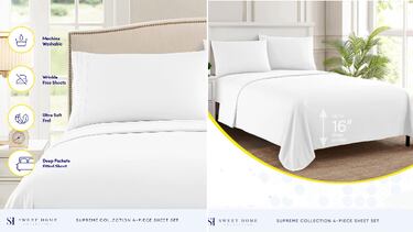 Adiós a noches sin dormir con estas sábanas de lujo de algodón egipcio