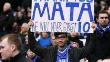 La afición del Chelsea: "Mata, nosotros nunca te olvidaremos"