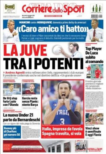 Portadas de la prensa deportiva