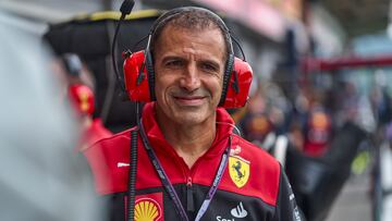 Marc Gené, embajador de Ferrari, durante el GP de Bélgica de F1 2022.