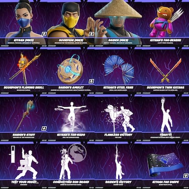 Scorpion, Kitana, and Raiden from Mortal Kombat are coming to Fortnite: Here are their spectacular new outfits, emotes, and accessories