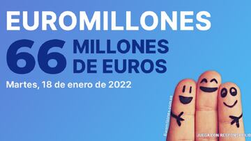 Euromillones: comprobar los resultados del sorteo de hoy, martes 18 de enero