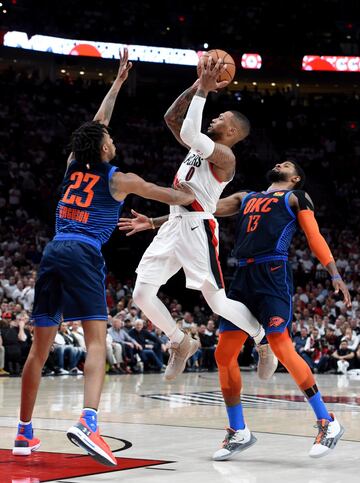 Portland Trail Blazers vencieron a Oklahoma City Thunder en los Playoffs de la NBA