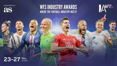 Candidatos a los Premios Jugador y Jugadora del Año 2020: Paños, Cristiano, Mbappé, Harder, Lewandowski, Neymar, Bronze y Courtois.