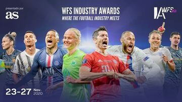 Candidatos a los Premios Jugador y Jugadora del Año 2020: Paños, Cristiano, Mbappé, Harder, Lewandowski, Neymar, Bronze y Courtois.