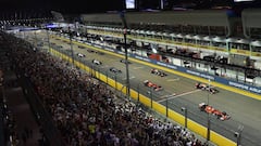 Salida del GP de Singapur 2015.