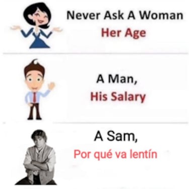 Los mejores memes de Sam va lentín