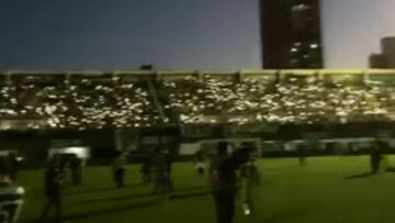 Martinuccio grabó conmovedor video de hinchas en el estadio