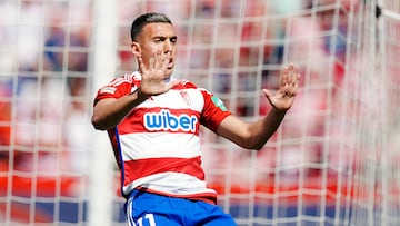 Uzuni celebra el gol ante el Alavés.