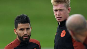 Agüero y De Bruyne serán titulares esta noche ante el Gladbach. El argentino vuelve tras lesión.
