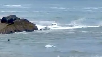 accidente barco mundaka surf