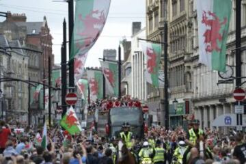 Las imágenes de Gareth Bale y la selección de Gales en Cardiff