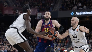 09/01/26 PARTIDO BALONCESTO BASKET
EUROLEAGUE EUROLIGA REGULAR SEASON ROUND 21
BARCELONA - PARTIZAN BELGRADO BELGRADE
TORNIKE SHENGELIA NICK CALATHES
