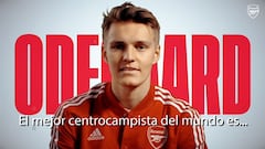 Se puede hacer madridismo con las respuestas y todo lo contrario, como Odegaard aquí