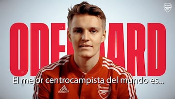 Se puede hacer madridismo con las respuestas y todo lo contrario, como Odegaard aquí