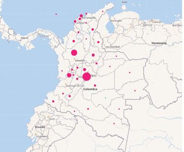 Mapa de casos y muertes por coronavirus por departamentos en Colombia: hoy, 10 de noviembre