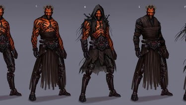 Nuevas ilustraciones del juego cancelado de Darth Maul
