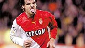 <b>MÁXIMO GOLEADOR</B>. Morientes sumó ante el Chelsea su octavo gol en diez partidos de Champions disputados con el Mónaco.