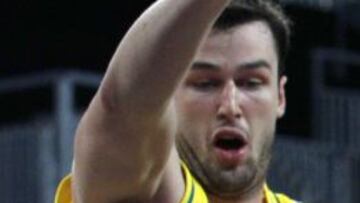 AJ Ogilvy (izquierda), durante un partido con Australia en 2011.