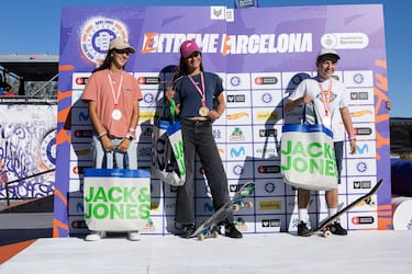 Valentina Krauel, oro ante su p¨²blico en el Extreme Barcelona