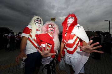 El rugby está de moda en Japón y se se puede ver en el ambiente previo a la disputa de los cuartos de final del Mundial de rugby entre la selección de Japón y y la sudafricana. 