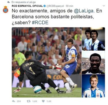 LaLiga la lía en Twitter con Messi y el Espanyol le contesta