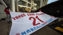 La llegada de la Roja tras el subcampeonato en Rusia