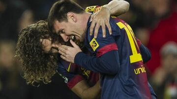 Mensaje de Puyol a Messi en redes que Suárez respondió