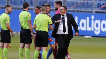 Sandoval, en el partido ante el Tenerife.