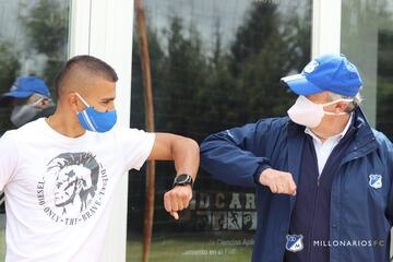 Millonarios presentó sus pruebas COVID-19 en su sede deportiva con todas las medidas de bioseguridad