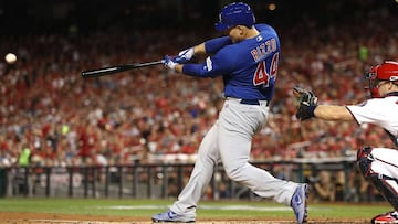 Anthony Rizzo impuls&oacute; dos de las tres carreras que anotaron los Chicago Cubs en su triunfo ante los Washington Nationals.