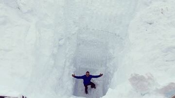 Espesores de nieve hist&oacute;ricos en la estaci&oacute;n de esqu&iacute; de Fionna (Noruega).