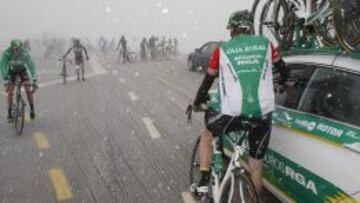 Neutralizada la etapa entre los kilómetros 84 y 102 por nieve