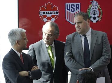 Oficial: Estados Unidos, M¨¦xico y Canad¨¢ presentan su candidatura para el Mundial 2026