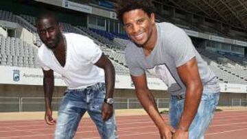 <b>SENSACIÓN. </b>Eliseu y Quincy, en el Ciudad de Málaga.