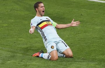 Hazard con Bélgica.