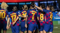 Jugadoras del Bar&ccedil;a. 