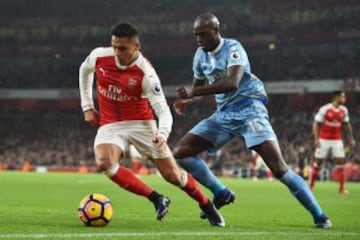 Alexis Sánchez nuevamente fue figura en Arsenal. 