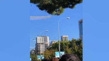 Sale a la luz otra toma de la Patrulla Águila en la que se aprecia otra bandera dibujada