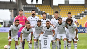 Futbol, Coquimbo Unido vs Colo Colo.
Fecha 5, campeonato Nacional 2024.
El equipo de Colo Colo es fotografiado durante el partido de primera division contra Coquimbo Unido disputado en el estadio Francisco Sanchez Rumoroso en Coquimbo, Chile.
17/03/2024
Alejandro Pizarro Ubilla/Photosport

Football, Coquimbo Unido vs Colo Colo.
5nd turn, 2024 National Championship.
Colo Colo’s team are pictured during the first division match against Coquimbo Unido at the Francisco Sanchez Rumoroso in Coquimbo, Chile.
17/03/2024
Alejandro Pizarro Ubilla/Photosport