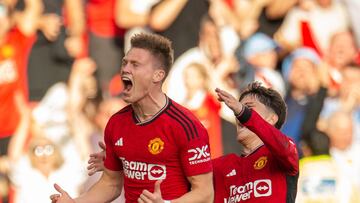 McTominay, tras anotar el 2-1 al Brentford.