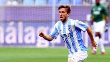 El jugador del Málaga está realizando una buena temporada, al igual que su equipo.