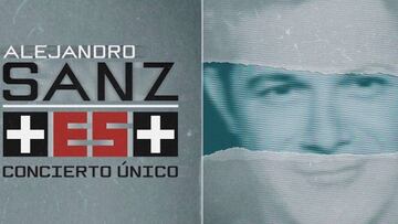 El cartel del concierto de Alejandro Sanz MAS ES MAS