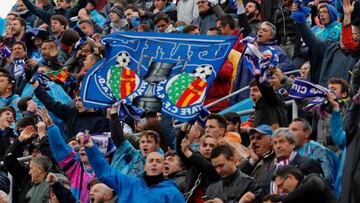 Afición del Getafe.