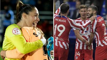 Atlético femenino y masculino pelean por la Copa.