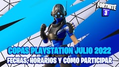 Copas PlayStation de Fortnite en julio 2022 para PS4 y PS5: fechas, horarios y cómo participar