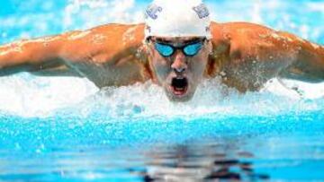 <b>MARIPOSA. </b>Michael Phelps cerró su participación en los Trials con otra victoria en los 100 mariposa, disciplina donde parece imbatible.